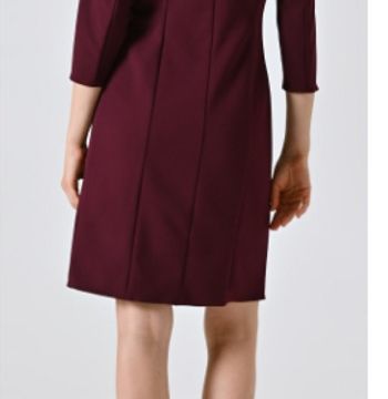 abito corto bottoni  viola02