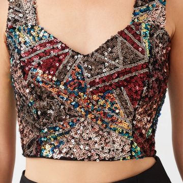 Crop Top Paillettes