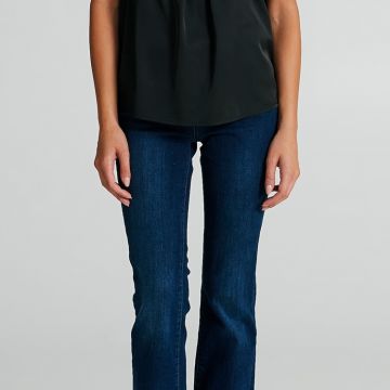 Blusa Boxy con Dettaglio Gioiello