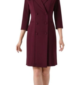 abito 125623 a giacca bordeaux