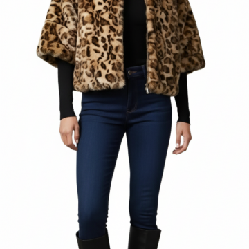 giubbino leop con cappucciol