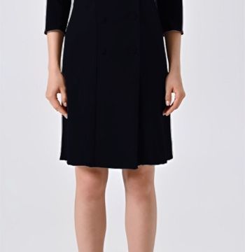 abito corto bottoni  nero02