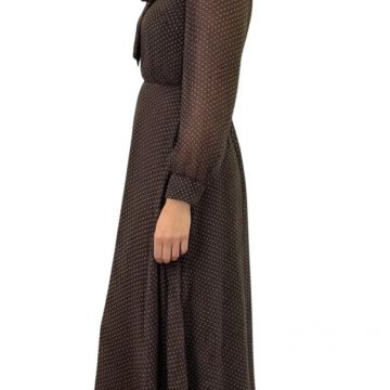 abito a puntini vart marron lat 