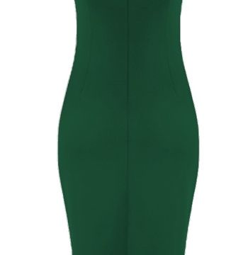 Abito Midi a Tubino verde04