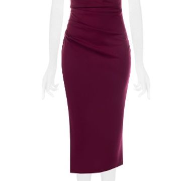 Abito Midi a Tubino rosso03