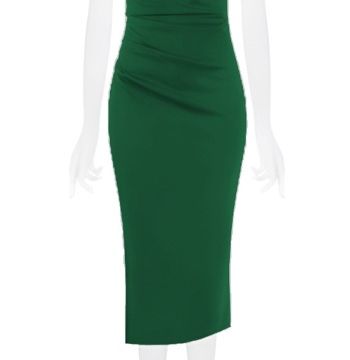 Abito Midi a Tubino verde03