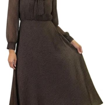 abito a puntini vart marron