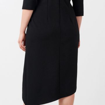 Abito Tubino Curvy con Drappeggio 2