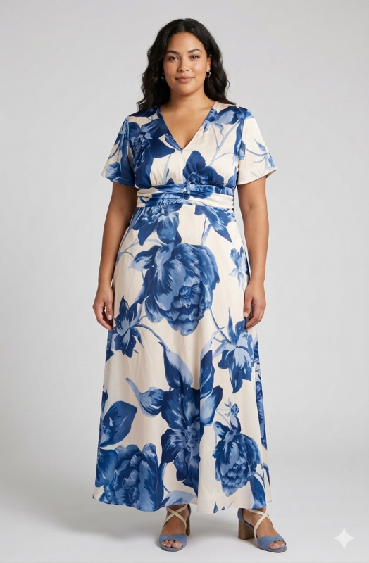 Abito Intero Donna Var. Blu Brillante