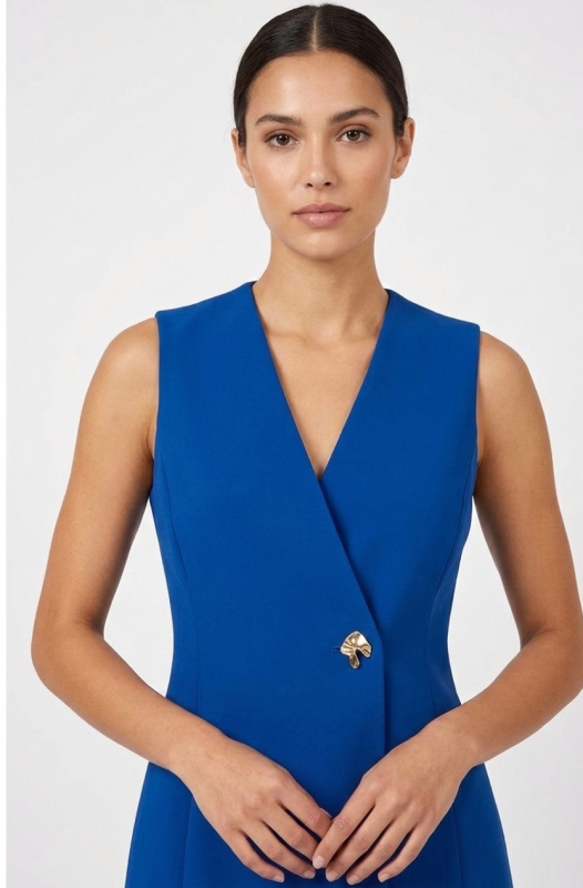 Gilet Donna Blu Brillante