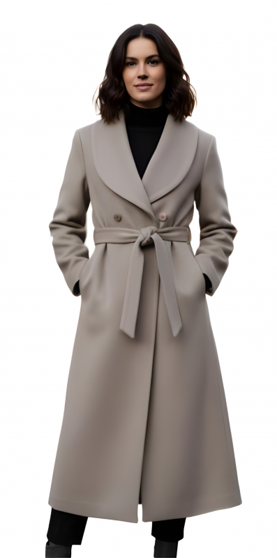 Cappotto Donna Tortora Beige