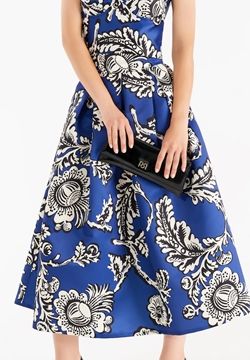 Completo Top e Gonna in Duchesse nei Toni del Blue Klein