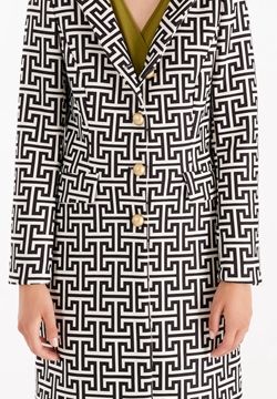 Cappotto con Motivo Greca All